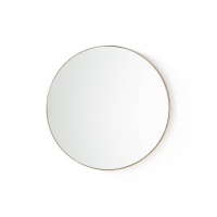 Зеркало Круглое из латуни 60 см Iodus единый размер желтый LA REDOUTE INTERIEURS  фото, kupilegko.ru